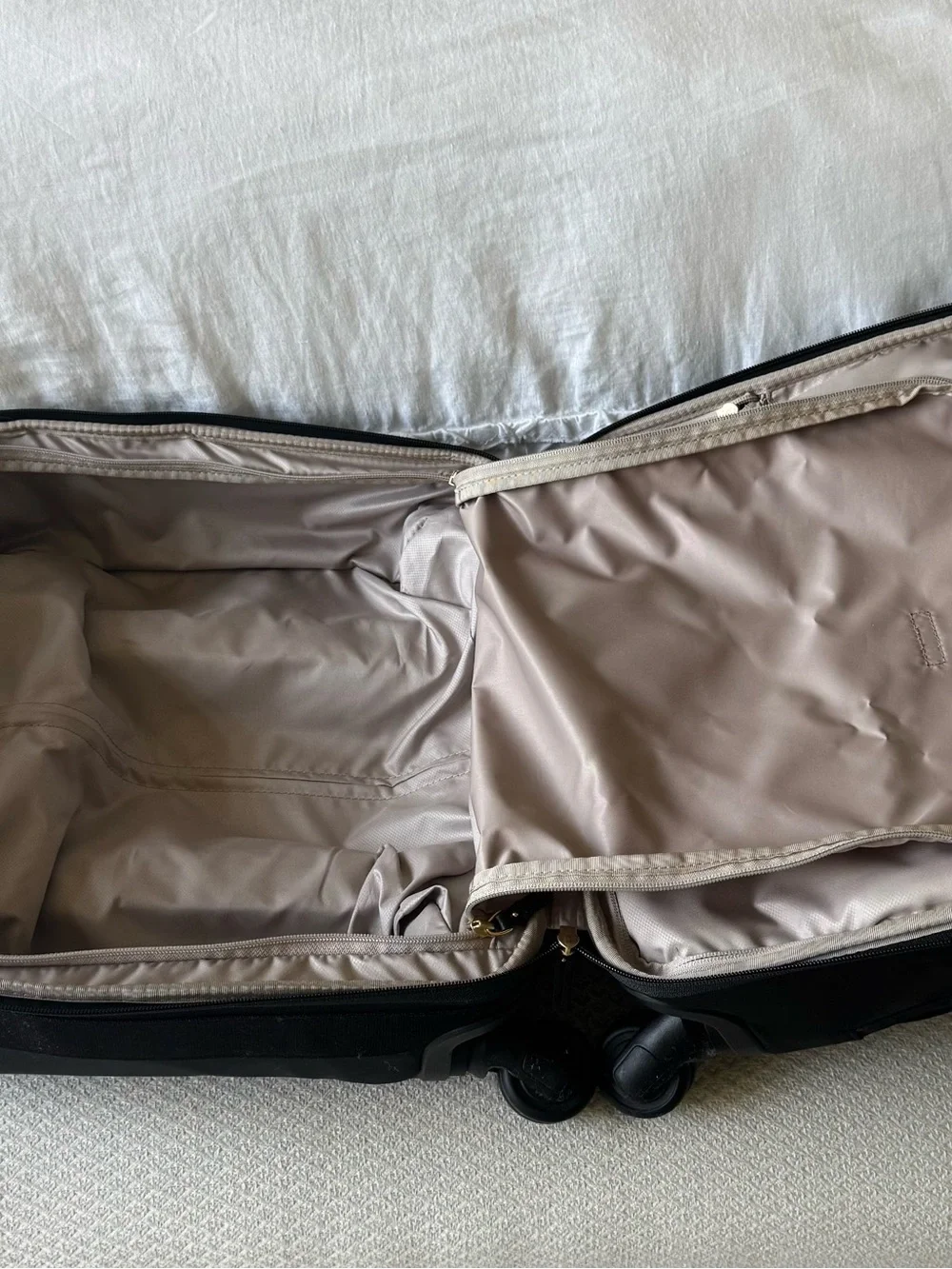 Tumi Black Travel Carry-On with Gold Hardware